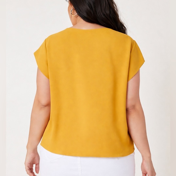 Shein Mustard Yellow Blouse - Picture 2 of 7